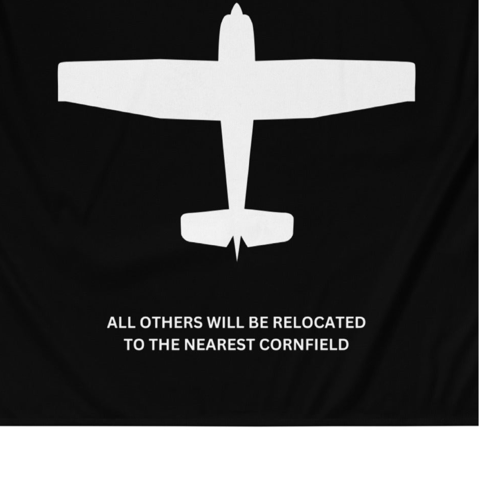 Airplane Parking - Cornfield Flag
