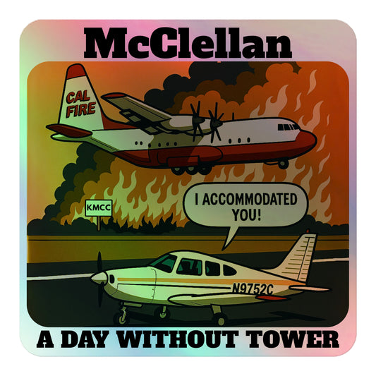 CFI Fire Tanker Drama Holographic Sticker