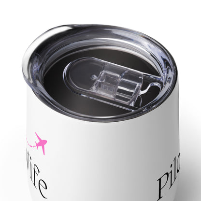 Pilot Wife Wine Tumbler