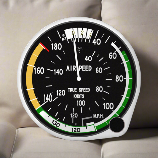 Airspeed Indicator Pillow