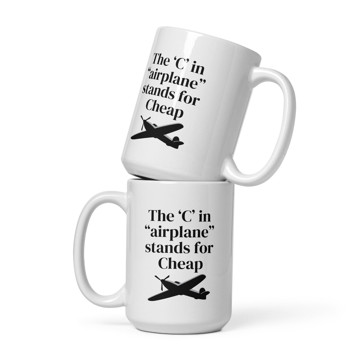 The ‘C’ in “Airplane” Mug