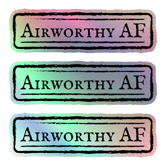 Airworthy AF Holographic Stickers