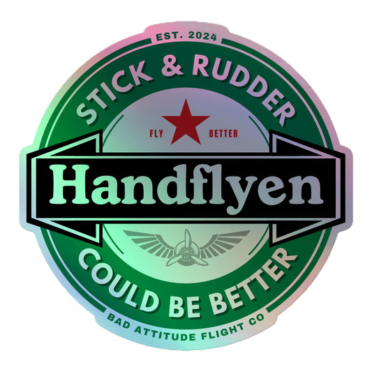 Handflyen Holographic Sticker