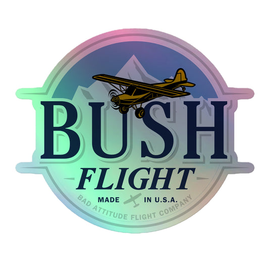 Bush Flight Holographic Stickers