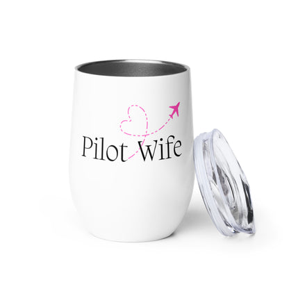 Pilot Wife Wine Tumbler