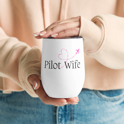 Pilot Wife Wine Tumbler