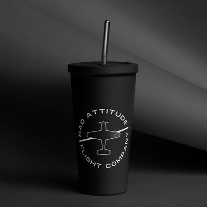 AVGAS 100LL | Bad Attitude Logo Tumbler