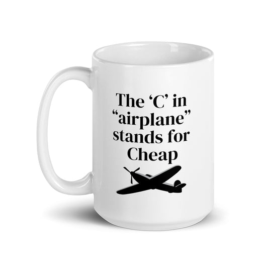 The ‘C’ in “Airplane” Mug