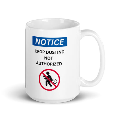 Crop Dusting Notice Mug